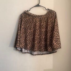 Xhiliration leopard skirt